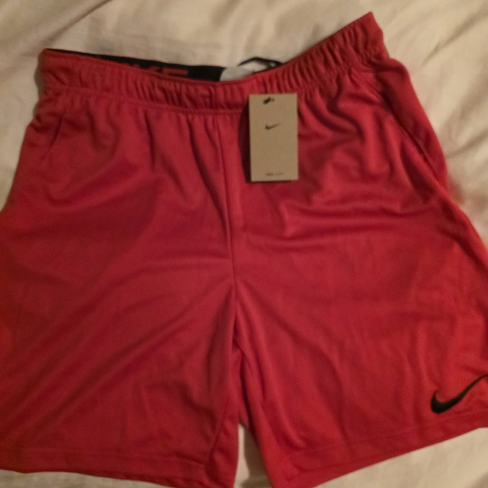 Nike Dri-Fit Men's University Red Athletic Shorts, MEDIUM